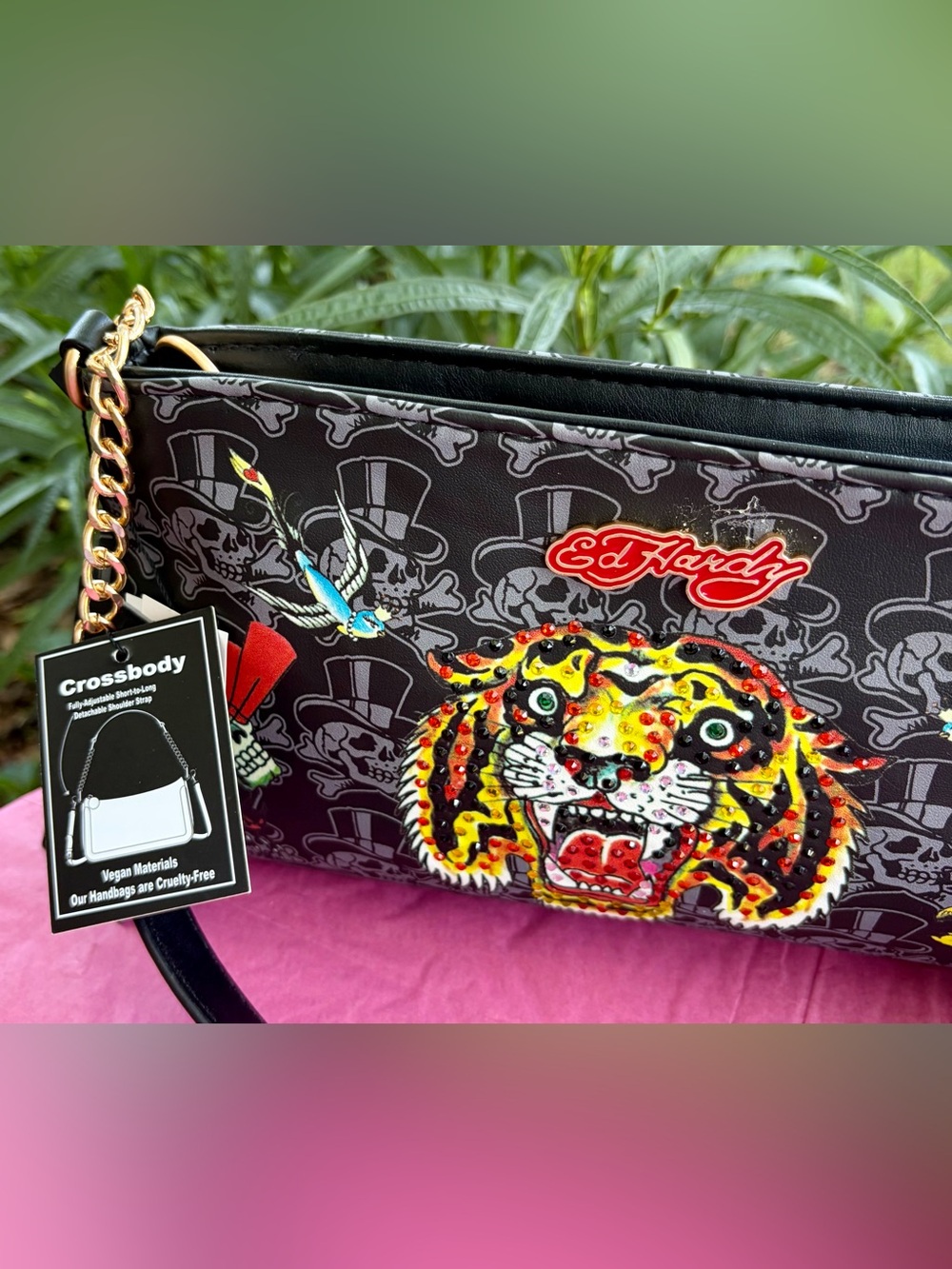NWT ED HARDY Shoulder Bag/Wristlet Gift Ready Bundle - Picture 7 of 10